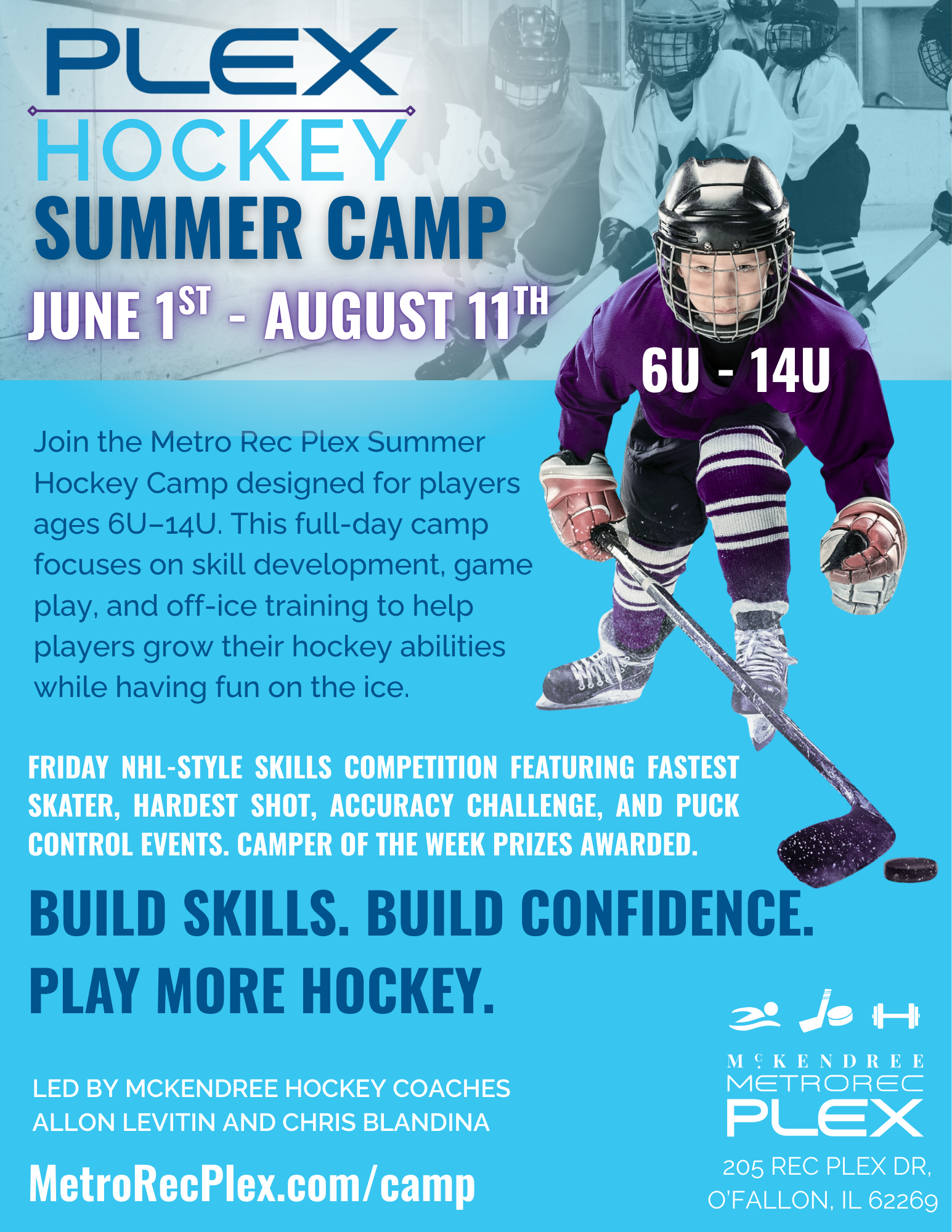 2026 PLEX Hockey Summer Camp PLEX Hockey Summer Camp O'Fallon, IL